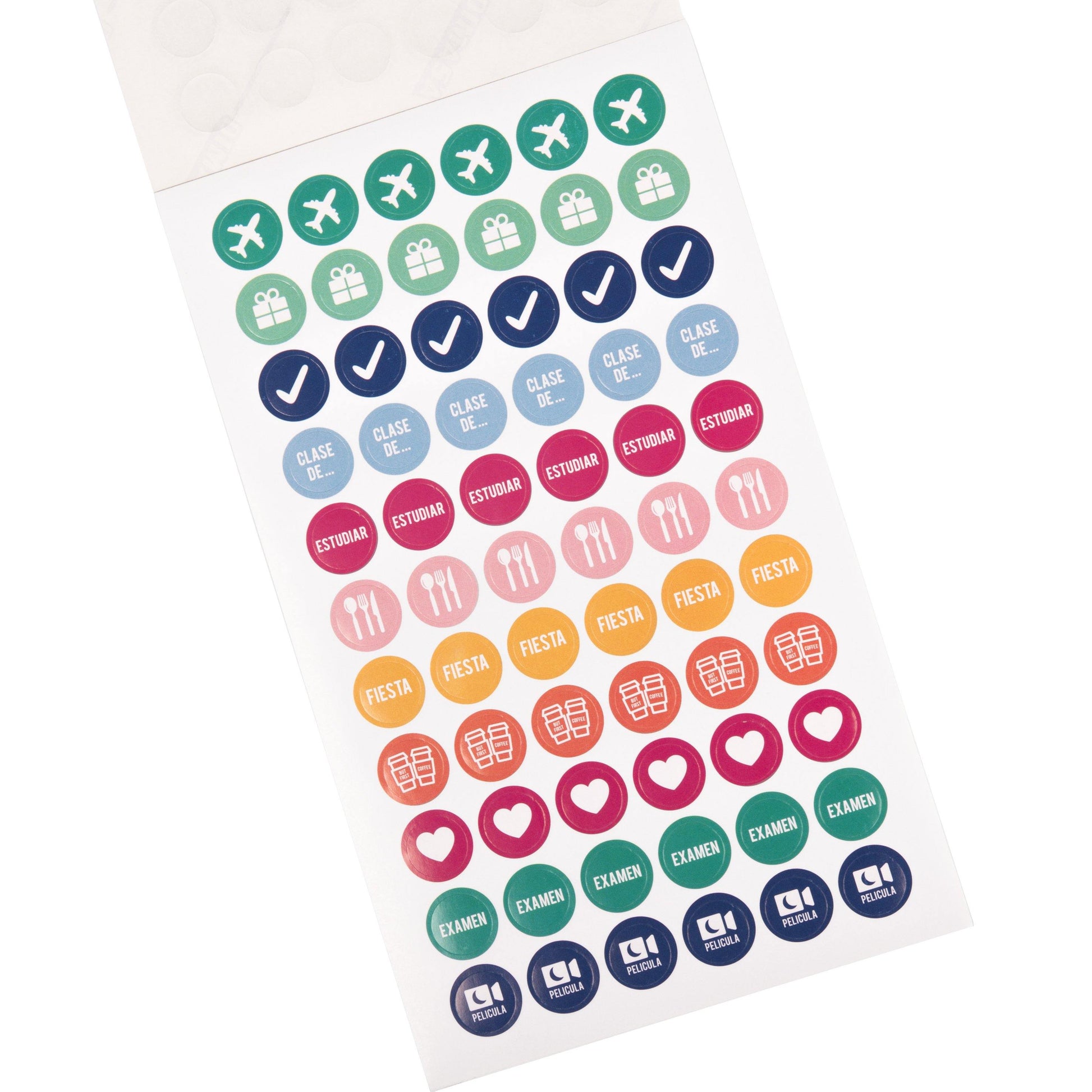 Block de Stickers Azul - Puntos Suspensivos 📖 - Puntos Suspensivos - Agenda - Libreta - Organización